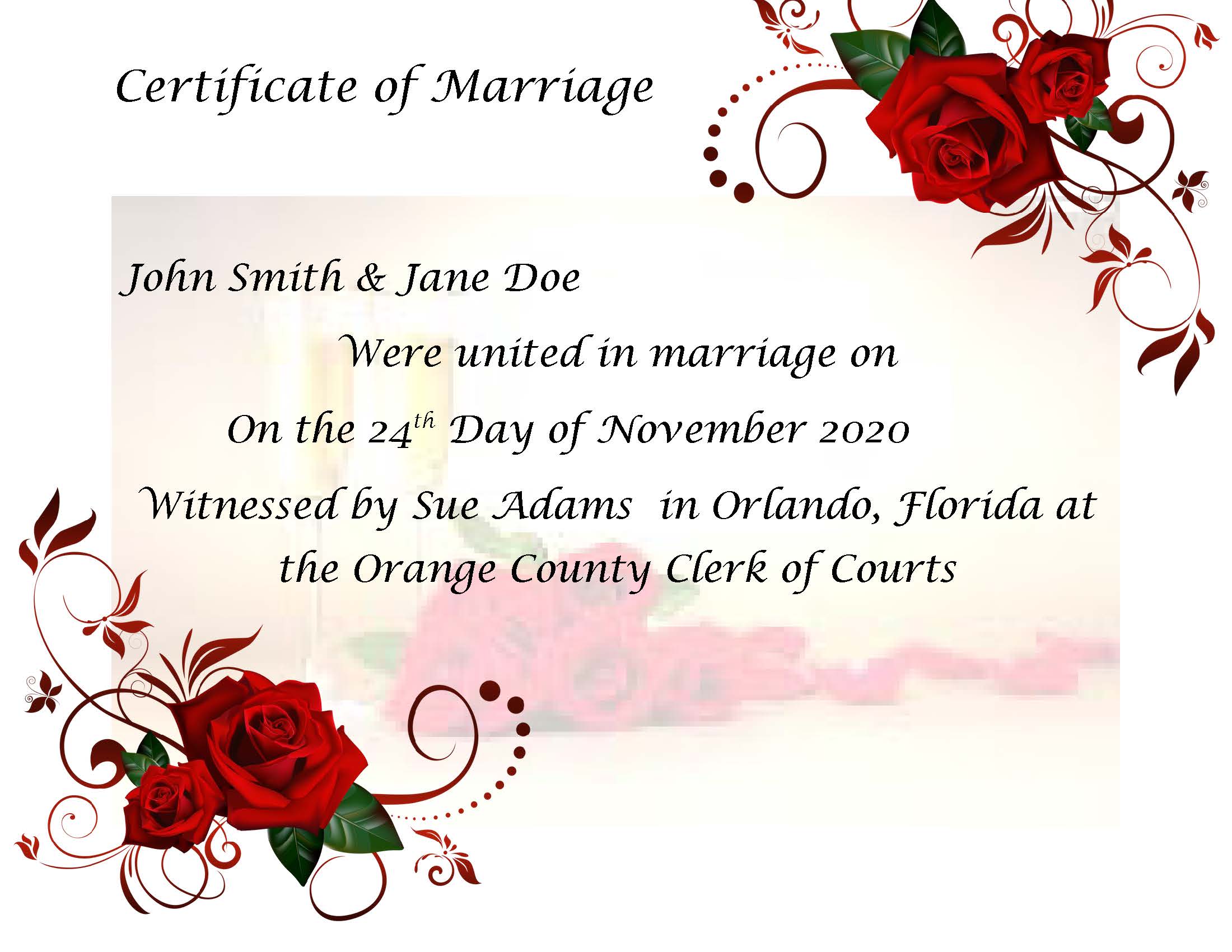 Decorative Marriage Certificates - 6
