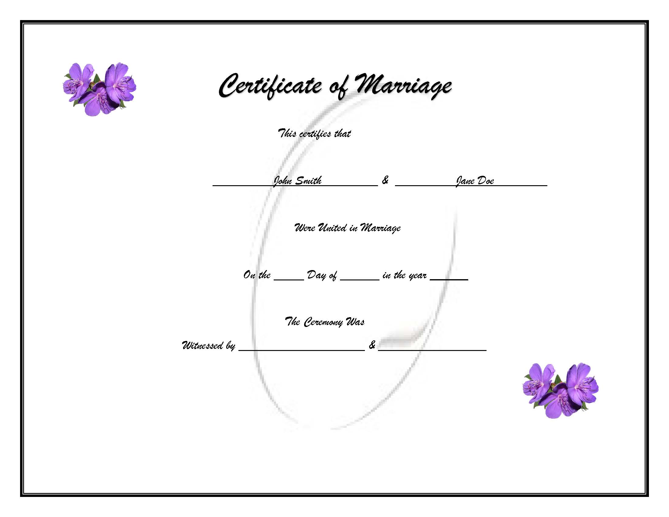Decorative Marriage Certificates - 5