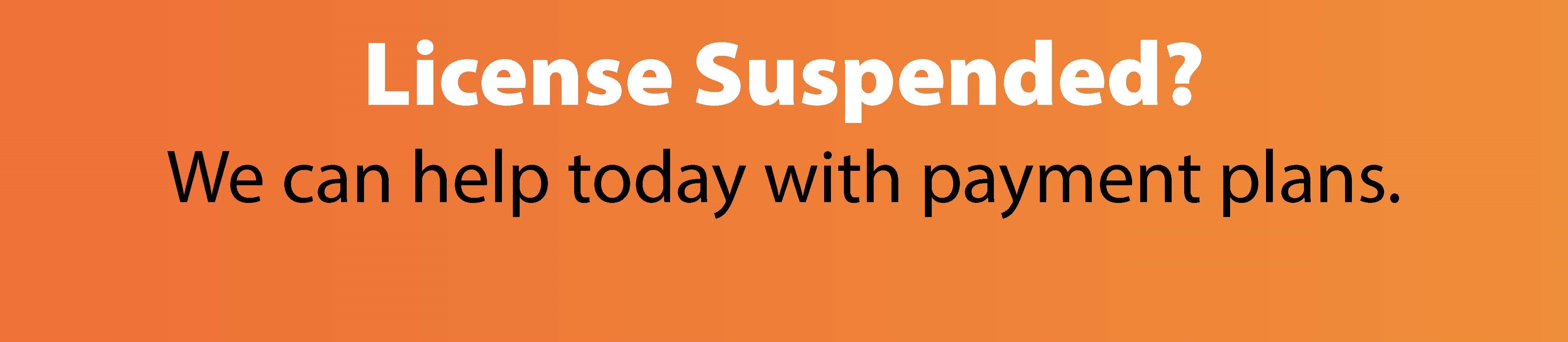 License suspended